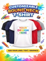 Customize Your Round Neck T-Shirt - Half Sleeve